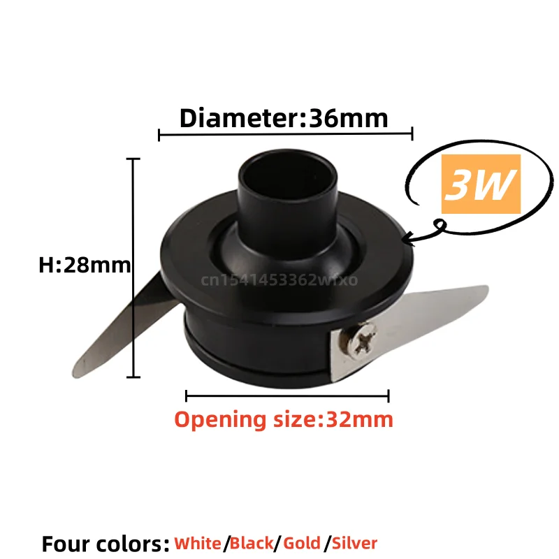 Dimmable 3W mini LED downlights COB spotlights embedded sky lights 110-220V adjustable Angle living room cabinet decoration