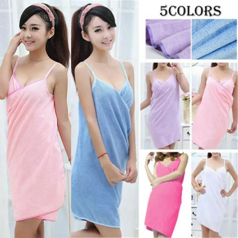 Home Textile Towel Women Robes Bath Wearable Towel Dress Womens Lady Fast Drying Beach Spa Magical Nightwear Sleeping