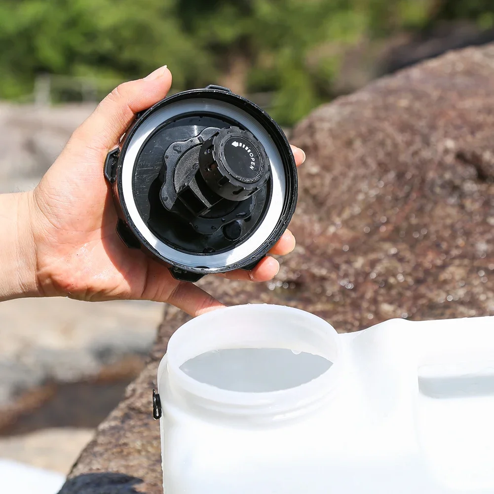 Water Bucket 10/12L Large Capacity Portable Camp Water Bag with Detachable Faucet No Leakage for Camping Fishing Picnic Hiking