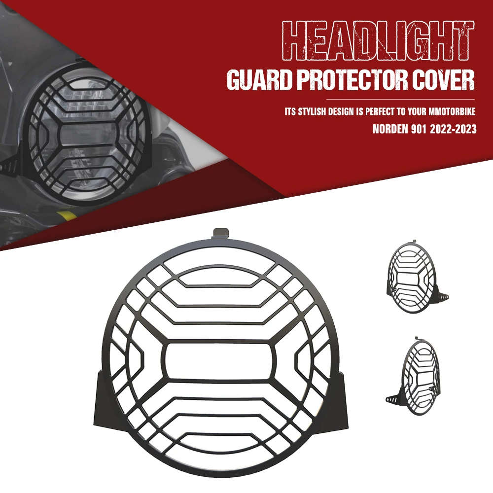 

For Husqvarna Norden 901 2022-2023 Accessories cnc Aluminium Motorcycle Headlight Guard Protector Grille Cover Protection Grill