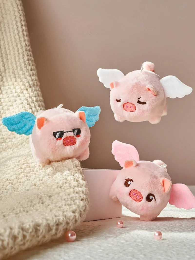 

Pull The Rope Little Flying Pig Will Shake Its Wings Pig Will Wag Its Tail Plush Toy Angel Pig Plush Doll Gift Doll