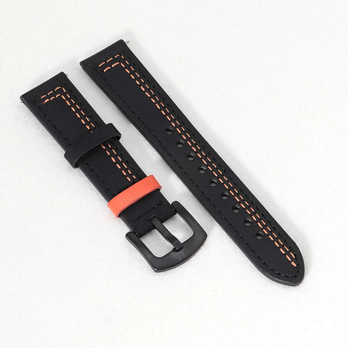 Premium Leather Watch Band - 20mm/22mm Sizes - Elegant Wrist Bracelet