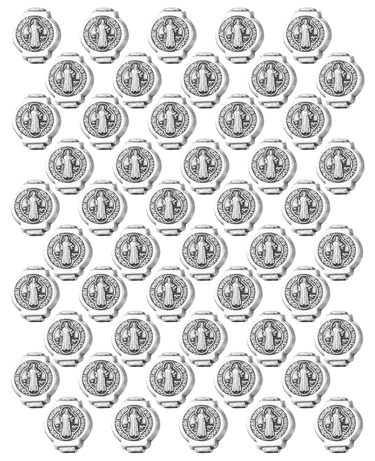 Urnenförmige 50 Teile/los Exorzismus Saint Benedict Spacer Lose Perlen für DIY Rosenkranz Halskette Rosenkranz Armband Schmuck Machen Teile – Detail 7