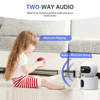 Lenovo 4K IP Camera 5G WiFi Dual Lens Smart Home Auto Tracking CCTV Camera Wireless Surveillance Camera Security Baby Monitor - Image 4
