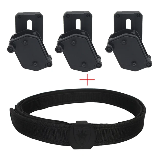 VULPO IPSC Belt & Left Right Speed Magazine Pouch Set Airsoft Competition Shooting Belt And Multi-Angle Rotation Mag Pouch 4