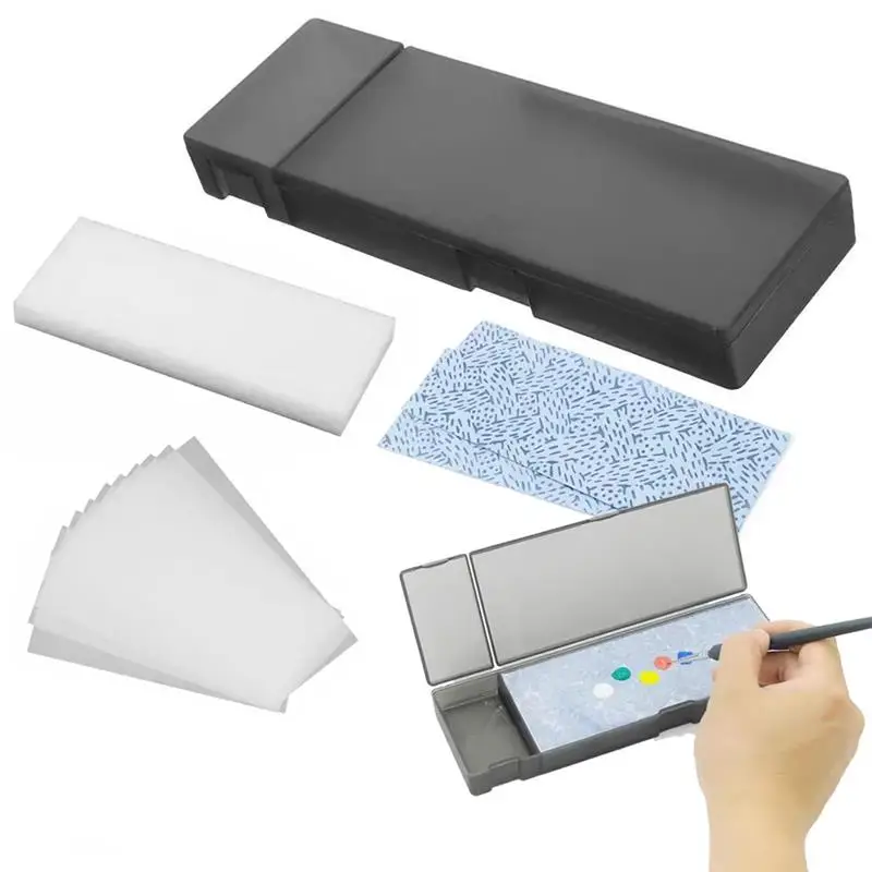 Ensemble de palette de support pour modèle de peinture acrylique, support de coloration, fournitures de peinture en escalier, garde le support pour le modèle de peinture l'inventaire