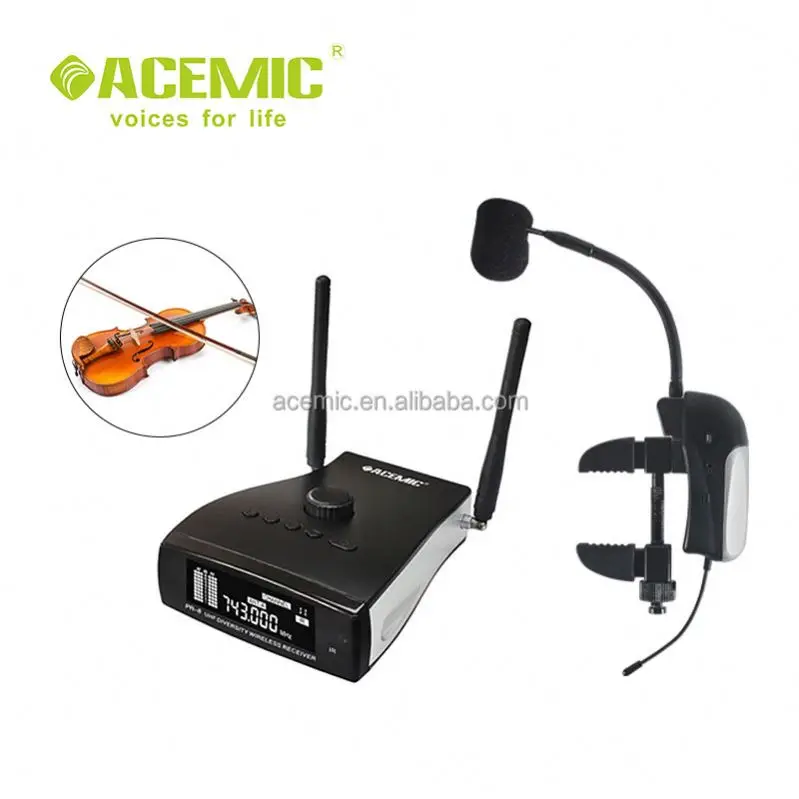 

ACEMIC PR-8 VT-1 UHF wireless microphone for musical instrument Guitar Piano Erhu Guzheng Cello Violin Bass Saxophone