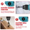 1000W 3600rpm Portable Cordless Hammer  Hammer Impact Drill Perforation Concrete Power Tools For Makita 18V Batteries 2