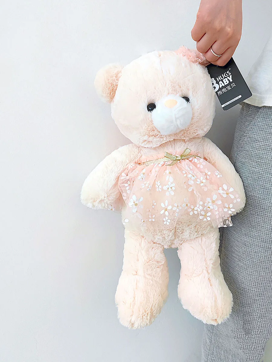 

40 см платье, медведи для девочек, детские плюшевые игрушки, мягкий мультяшный пушистый Мишка, мягкая кукла, Детские успокаивающие игрушки, подарок на день рождения