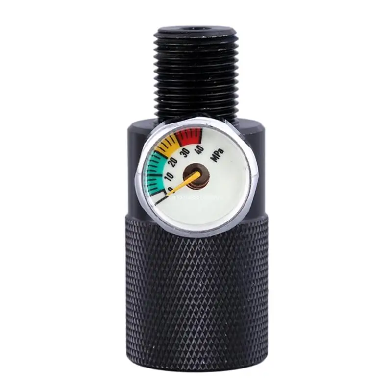 

Fast & Reliable 40MPa Inflator Adapter Versatile Inflator Adapter with Male Head & Night Glow Pressure Gauge Durable Dropship