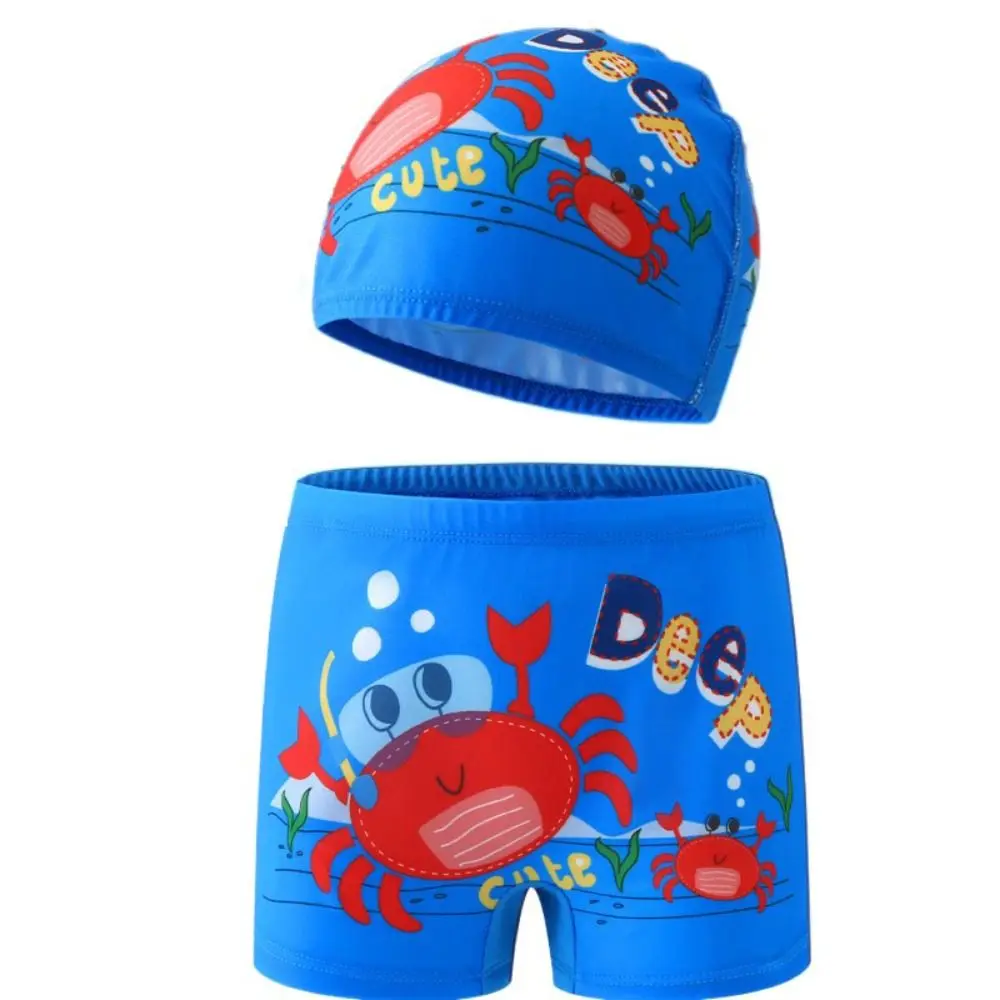 Children Movement Outfit Euro Boys Swimming Trunks Crab Dinosaur Kids Swimwear Portable 1-7Years Childrens Swimsuit Boys