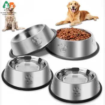 Stainless Steel Non-Slip Dog Bowl 1