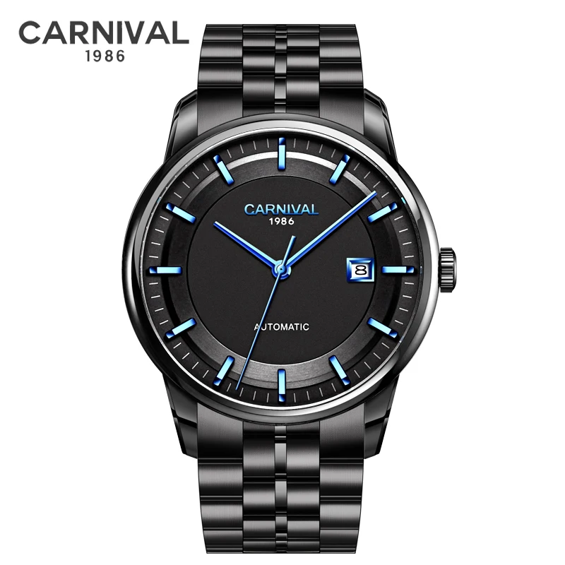 

CARNIVAL Brand Luxury MIYOTA Movement Mechanical Watches 316L Stainless Steel Waterproof Sapphire Automatic Wristwatch for Men