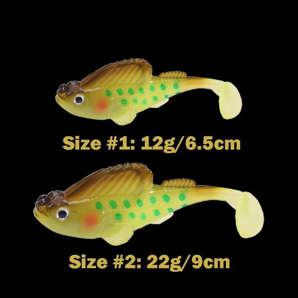 Silicone Wobbler Fishing Lure 6pcs 9g 12g 18g Sinking Soft Lure Jig Hook Gobius Swimbaits Bass Shad Perch Tackle