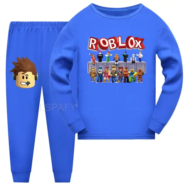 ROBLOX Children Pajamas Sets Kids Sleepwear suit Sleeved T-Shirts Trousers  Boy clothes Pj's Infant pijama Fashion Tops Pant - AliExpress