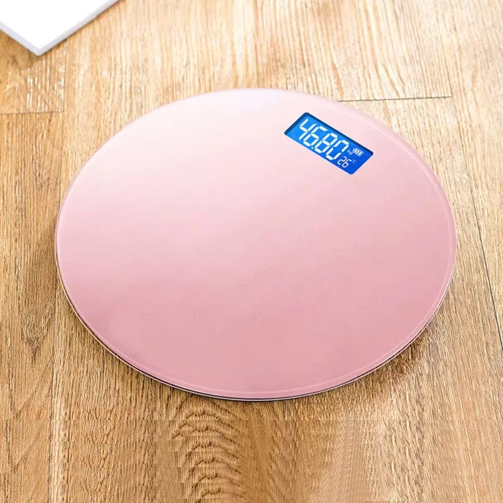 Round Solid Color Health Scale Body Fat Scale Accurate High-end Weight Household Adult Electronic Human Body Weight