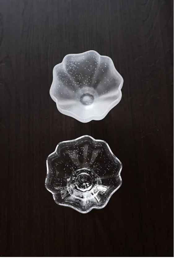 Glas Tee Untersetzer handgemachte Blütenblatt transparente Wärme isolierung Matte Halter chinesischen Stil Untertasse gefrostet Zen Tee Zeremonie – Detail 7
