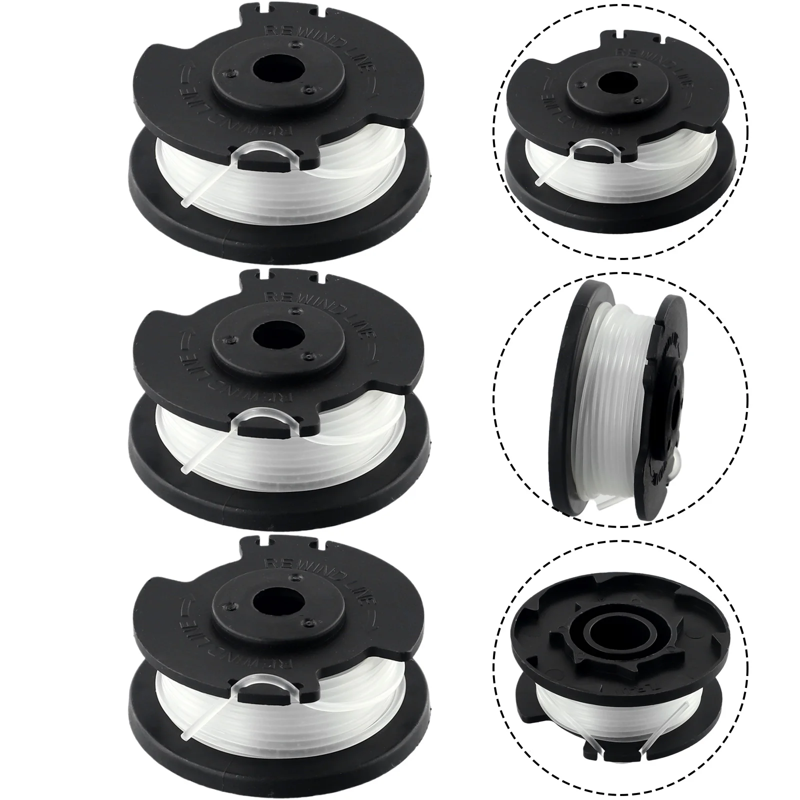Bobina Di Linea Da 3 Pezzi Per Il Tagliaerba Einhell Ge-Ct 18/28 Li & Ge-Ct 18/28 Accessori Di Ricambio Li Tc Parte Per Elettroutensili Da Giardino