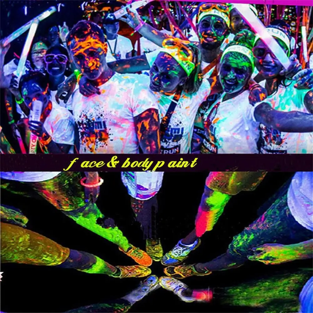 Festival Decoration Nail Glitter Super Bright Art Dust Pigment Neon Phosphor Glow In The Dark Fluorescent Powder