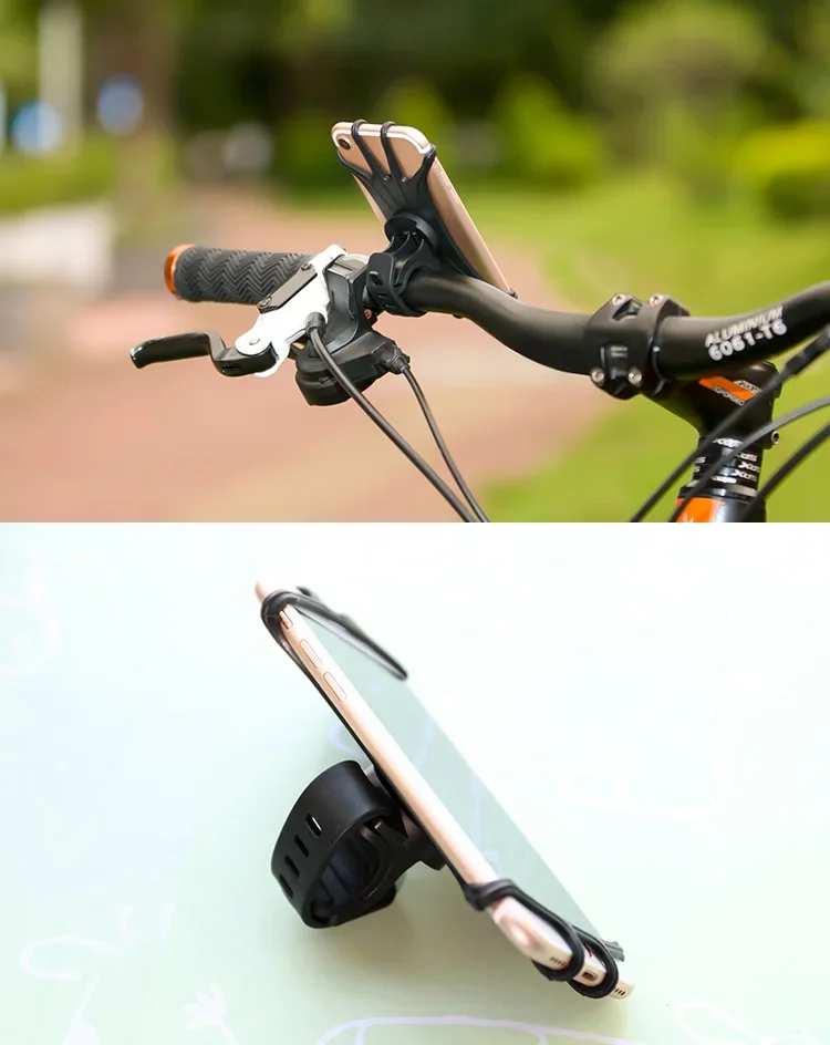 Description Picture 3 of itemBaby Stroller Accessories Mobile Phone Holder Rack Universal 360 Rotatable Baby Pram Cart Phone Holder for iPhone Gps Device