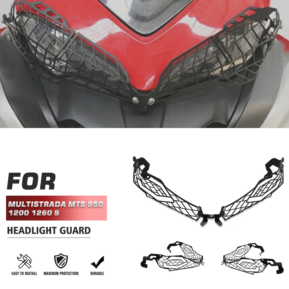 

Motorcycle Headlight Protector Cover Grill For DUCATI Multistrada 950 2017-2021 MULTISTRADA 950S / 1260 ENDURO 2019 2020 -2021