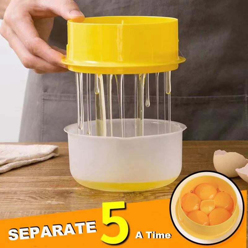 Egg Yolk Separator And Clear Kitchen Best Gadgets Egg Separator Baking Tools Large Capacity Kitchen Accessories 5