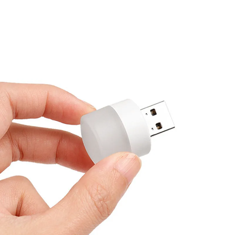 Night Light USB Night Light Mini LED Night Light USB Plug Lamp Power Bank Charging Book Lights Small Round Reading Eye Protection Lamps