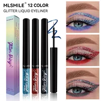 MLSMILE Multi-Color Pearl Eyeliner Liquid Flash Color Glitter Eyeshadow Waterproof Long-lasting non-smudgy Eyeliner 1