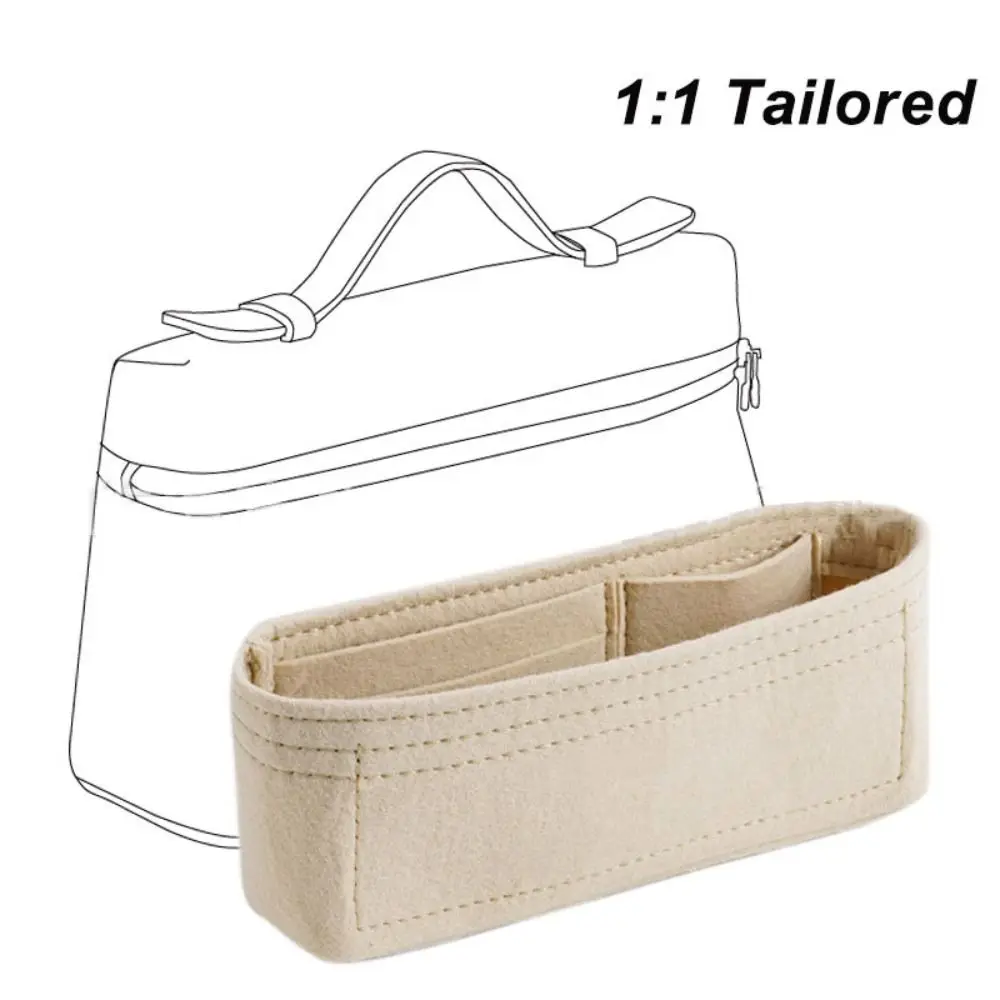 Felt Handbag Insert Bag Bag Support Organization Purse Liner Portable Storage Bag Organiser for For Loro Piana Extra Pocket L19