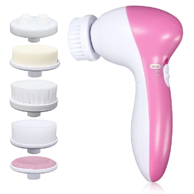 brosse visage electrique de nettoyage du visage 5 en 1, Machine à laver