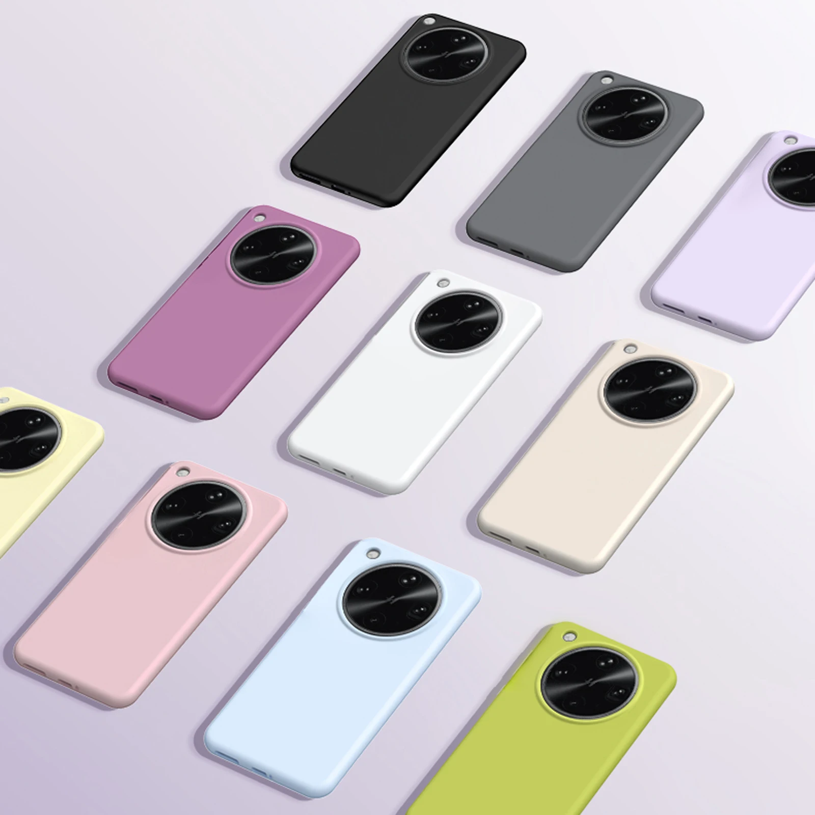 Shockproof Soft Liquid Silicone Phone Case with Skin Fleece Protection and Retail Packaging