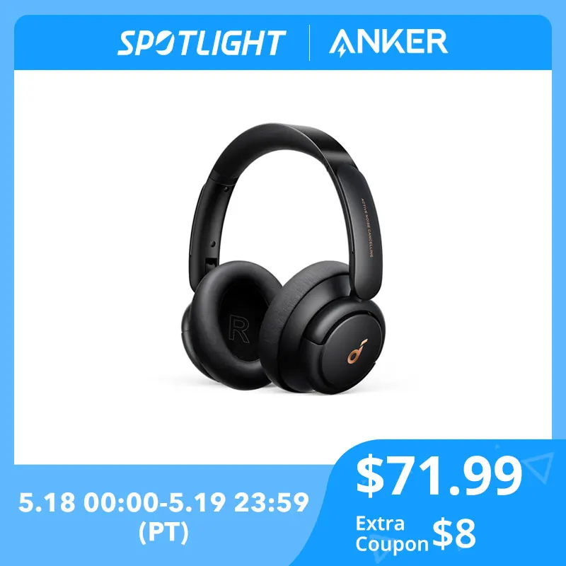 سماعات Soundcore by Anker Life Q30 سماعات هجينة لإلغاء الضوضاء النشطة مع أوضاع متعددة ، صوت عالي الدقة ، وقت لعب 40H|Bluetooth Earphones & Headphones| – AliExpress