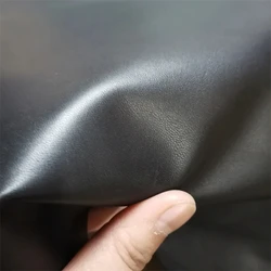 Premium 1mm Thick Black Sheepskin Leather - Handmade - 20x30cm (Black)