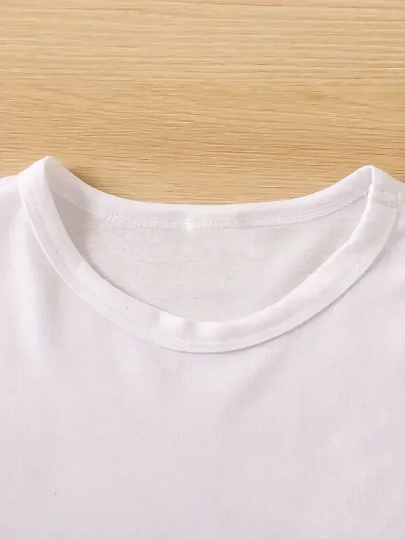 T Shirt 2025 Manga New in Creative Doodle Puppy Graphic Print Round Neck Summer T-shirt Girls Female 2