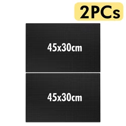 Black Rubber Bar Mat - Countertop Spill and Drying Mat for Coffee and Cocktail Preparation (2PCs 45x30cm)