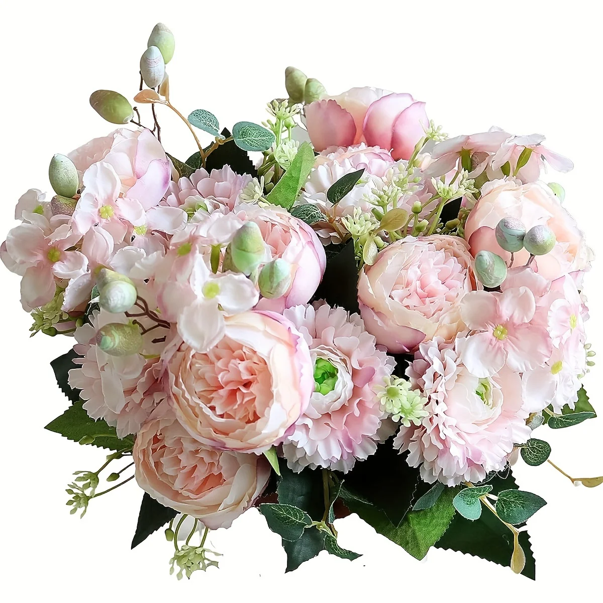 Elegant Venus Rose Bouquet - Silk Flower Arrangement for Home and Wedding Decor