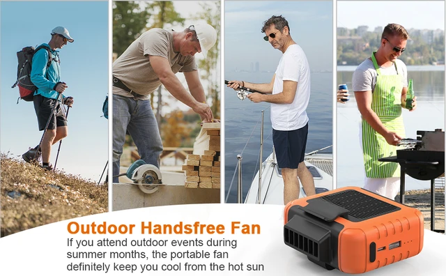 OPOLAR 6000mAh Strong Airflow Small Electric Air Cooling Mini