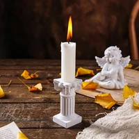 Nordic Style Roman Pillar Candlestick Mini Resin Column Statue Candle Holder Stand for Home Party Wedding Decor Shooting Props - Image 6
