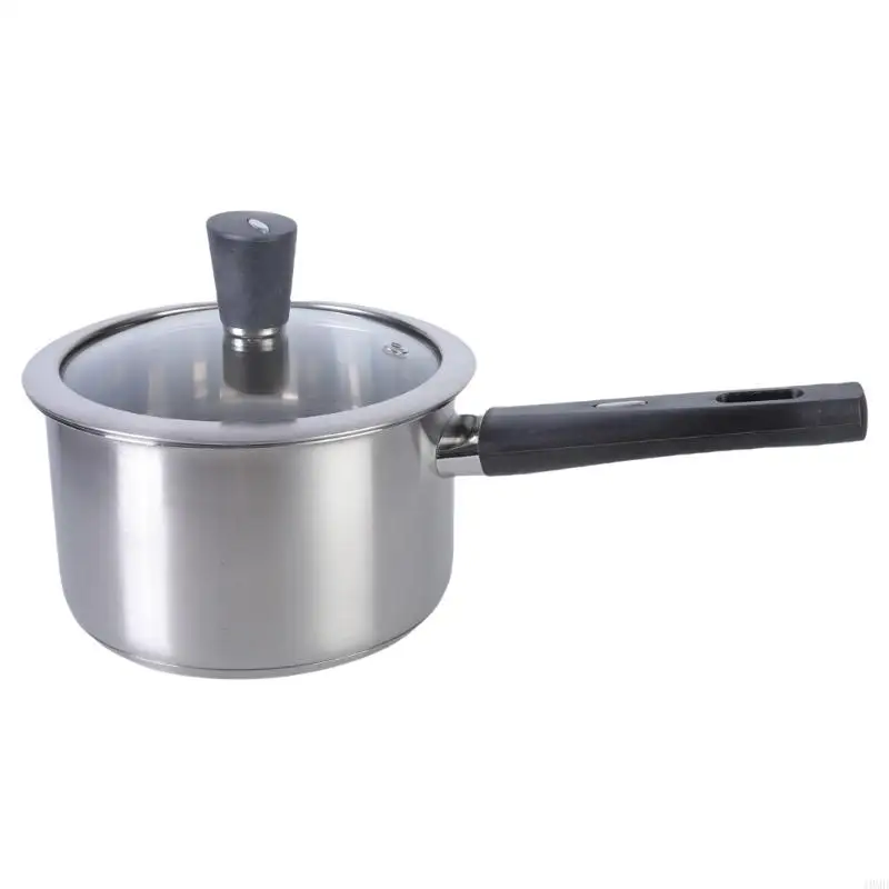 Milk Pots for Quick Meals and Beverages Kitchen Saucepan with Ergonomic Handle