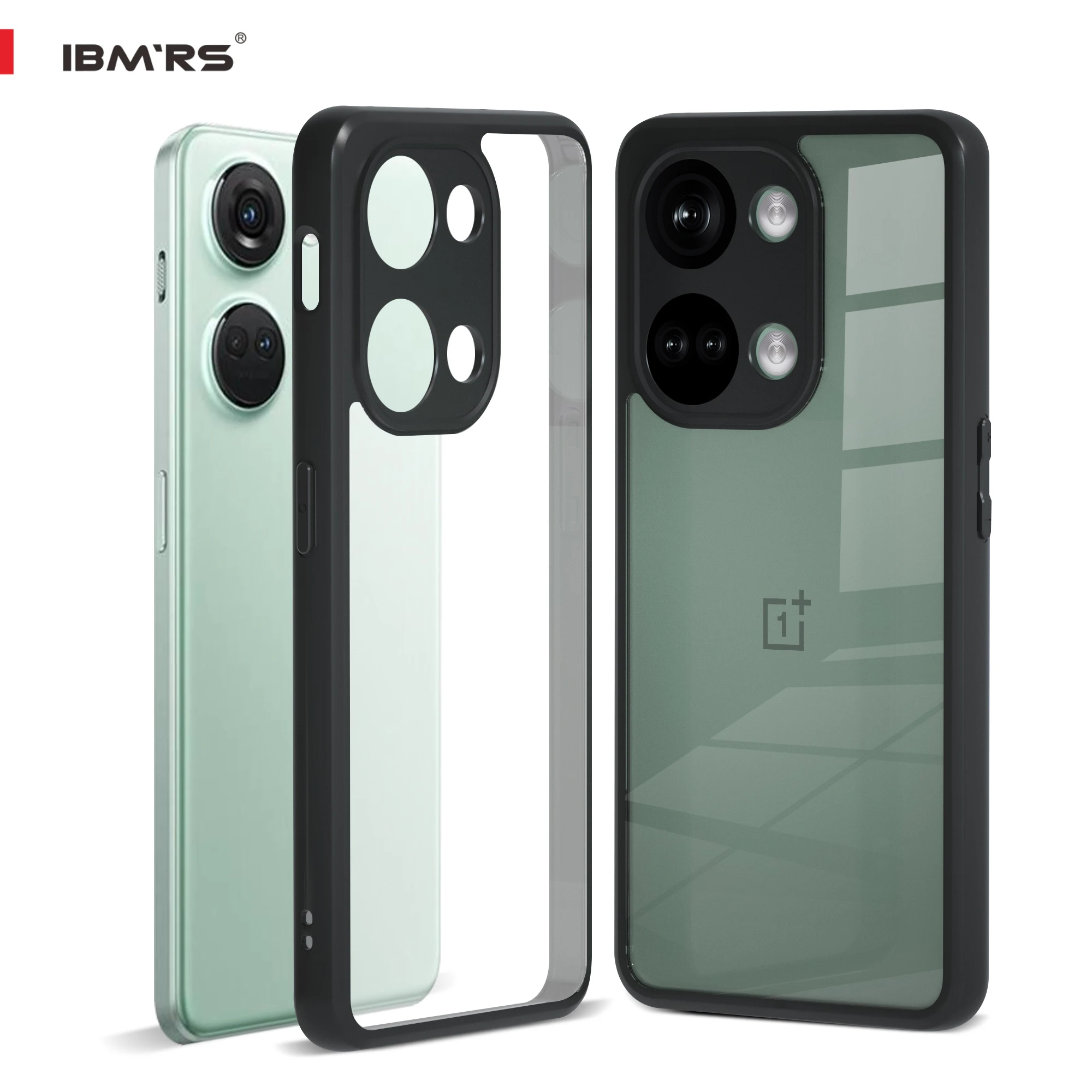 OnePlus Ace 2V/Nord 3 5G Shockproof Transparent Anti-Fingerprint Protective Case