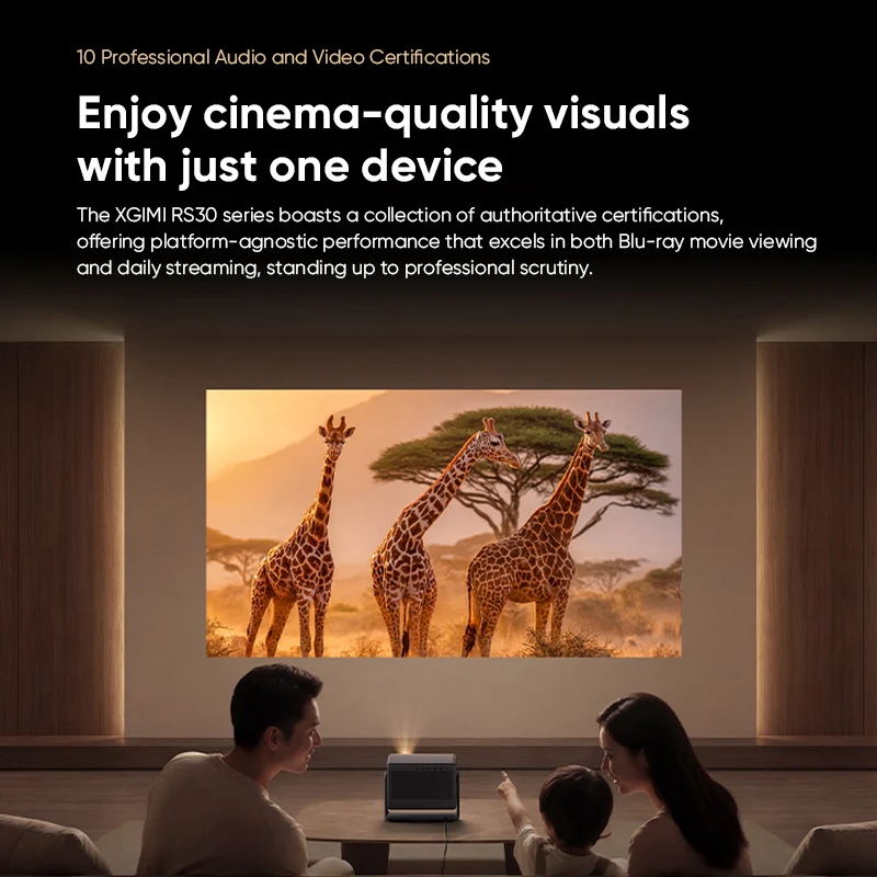 XGIMI RS30 Pro 4K 레이저 프로젝터 3600 ISO 4000:1 네이티브 콘트라스트 IMAX Enhanced Dolby Vision 인증 홈시어터 프로젝터