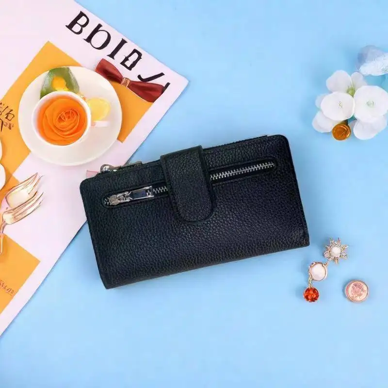 Women's luxury card holder Long PU leather wallet Multi-function card holder Multi-function clutch women wallet