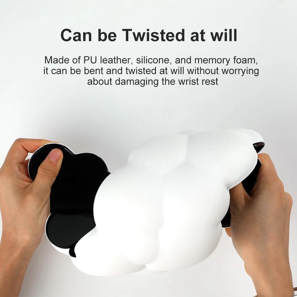 Wrist Rest Mouse pad Cloud Soft Memory Foam Wrist Support Cushion for Easy Typing Pain Relief Ergonomic Anti-Slip Wrist Rest