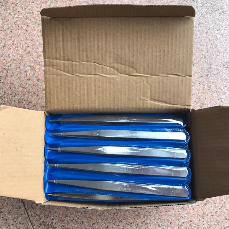 Precision Tweezers Tweezer Tool ESD Anti Static Tweezers 5pcs Industrial Tweezers Anti-static Curved Straight Tip Stainless Tweezer For Electronics Repair Sewing Machine Thread Take-up