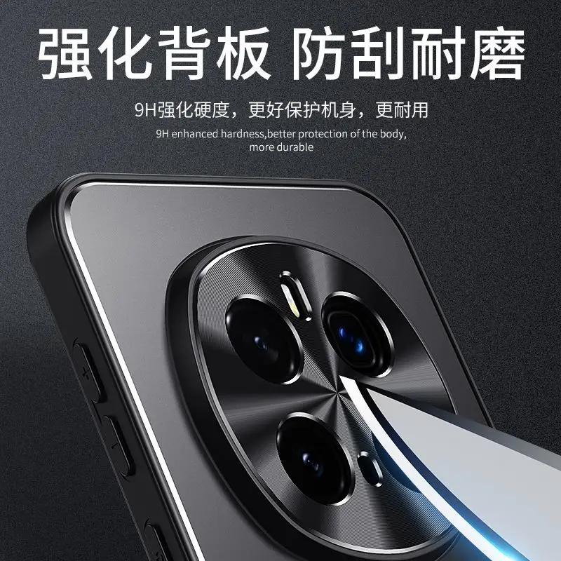 Honor Magic 8 Pro Shockproof Aluminum Alloy Protective Back Cover Case