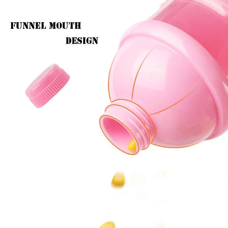 Snack Box 3 Layer Snack Box Baby Food Container Outdoor Portable Infant Milk Powder Formula Dispenser Essential Cereal Food Storage Box