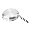 Stainless Steel Honeycomb Non-Stick Pan Folding Handle Wok Frying Pan Picnic Camping Equipment Outdoor Kitchen Cookware 2