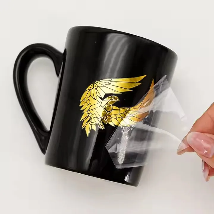 Color Transfer 3D Sticker DTF UV Decal Brand Company Vinyl Crystal Label Holographic Self-adhesive Waterproof Relief transfer sticker