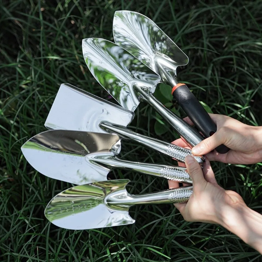 Practical stainless steel Garden Trowel Heavy Duty Ergonomic Grip Gardening Hand Tools Planting Transplanting Garden Hand Shovel 4