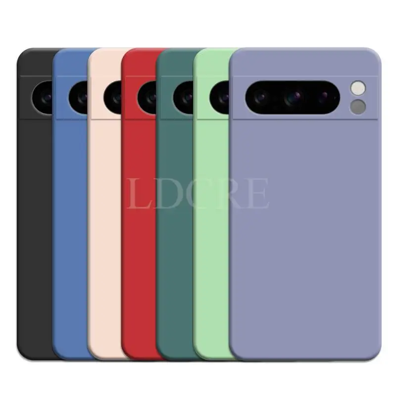 Per Google Pixel 8 Pro Custodia In Silicone Liquido Per Pixel 8 Pro 7A 7 Pro 6 6A 7A Cover Tpu Fundas Custodia Protettiva Pixel 8 Pro Cover